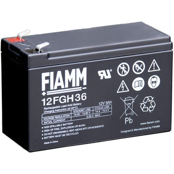FIAMM Battery 12Volt 9Ah 12FGH36 Somerset Power Systems